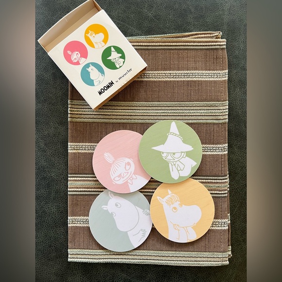 Moomin Coasters Set of 4 by Muurla Multicolor - Picture 2 of 5